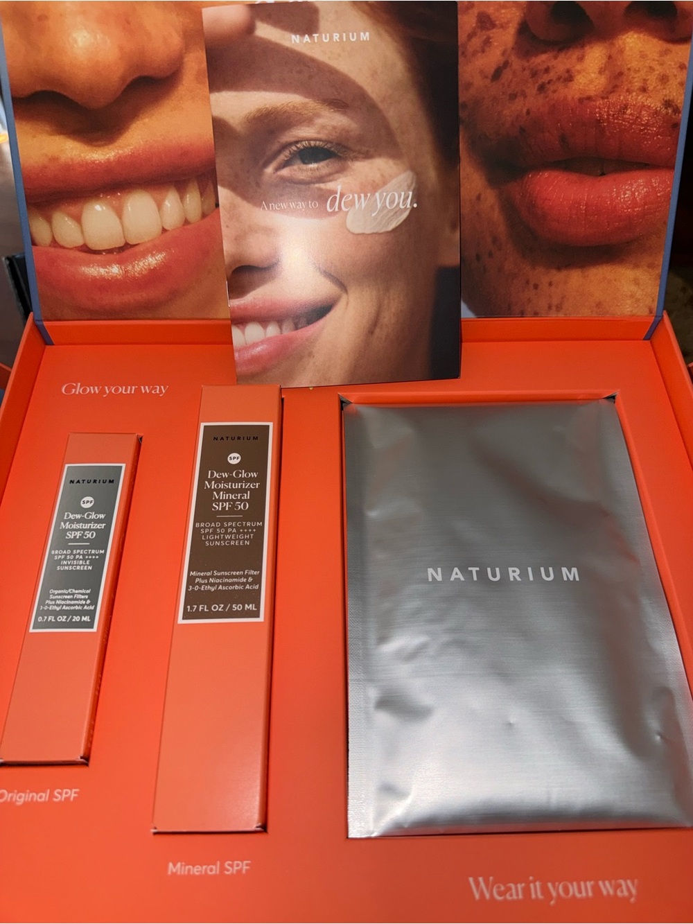Naturium Dew-Glow Moisturizer SPF 50 original & mineral